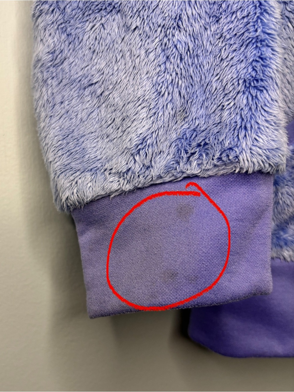 The North Face OSO Jacket Girls Youth Hooded Sherpa Size Medium 10/12 Periwinkle - Picture 6 of 10